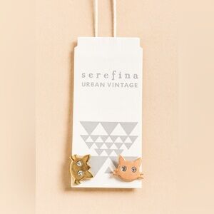 Serefina Cat Stud Earrings